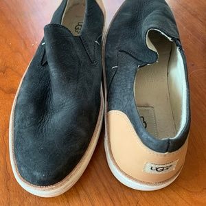UGG Suede & Leather Slip ons